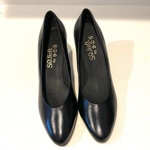 Black kitten heels, So Soft by 925